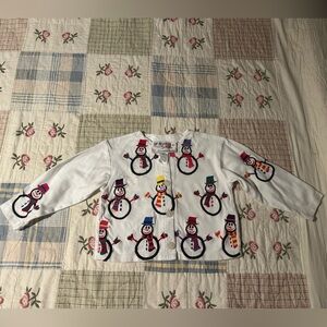 Michael Simon Simon Sez Christmas snowman shirt